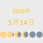 2026年（令和8年）5月14日の暦