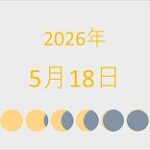 2026年（令和8年）5月18日の暦