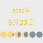 2026年（令和8年）6月20日の暦