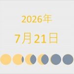 2026年（令和8年）7月21日の暦
