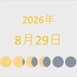 2026年（令和8年）8月29日の暦