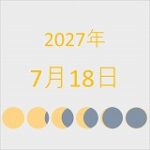 2027年（令和9年）7月18日の暦